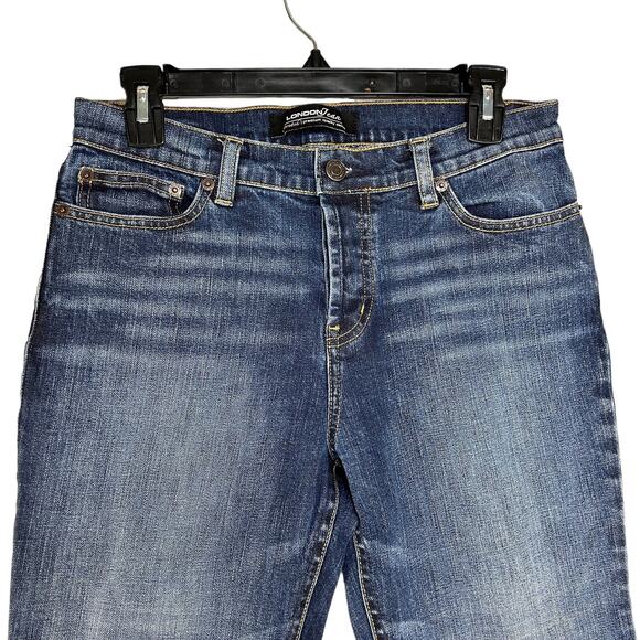 VTG Y2K London Jeans Women's Size 6 Button Fly Bootcut Medium Wash - Picture 3 of 10